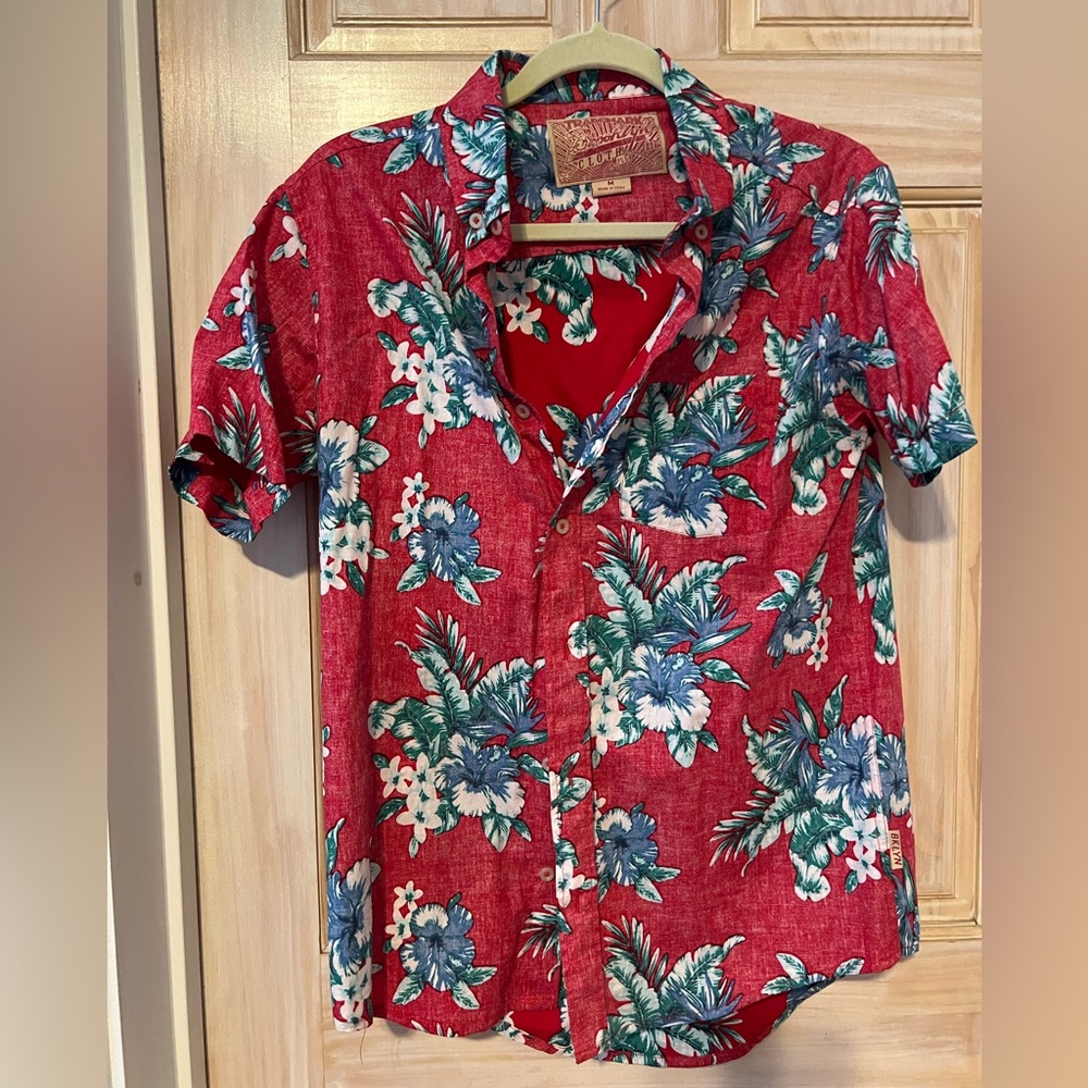 Hawaiian Shirt, Brooklyn Cloth size M